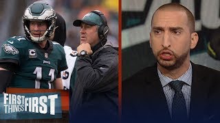 Cris and Nick discuss the Eagles' 4th qtr collapse to the Panthers | NFL | FIRST THINGS FIRST