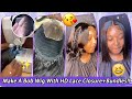 Talented😻 She Made A Bob Wig With HD Lace Closure+Bundles | Lace Wig Install #Elfinhair Review