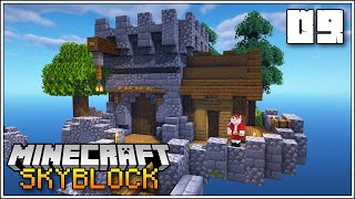 Minecraft Skyblock, But it's only One Block - Episode 9 - Enchanting Room & Nether Portal