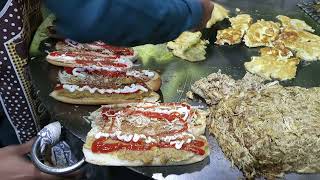 Mamoo G Andy Wala Chicken Burger || Burger, Street food, Rawalpindi street Food