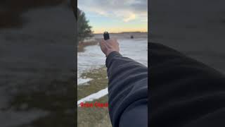 Testing Glock G22 9mm airsoft gun in the cold Indiana breeze!