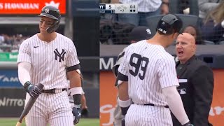 Aaron Judge Ejected After Controversial Call + HEATED With Umpire! Judge 1st Career Ejection! MLB