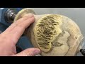 woodturning an ancient log