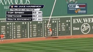 HOU@BOS: Statcast tracks Marisnick's terrific catch