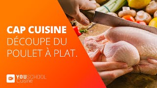 CAP Cuisine • Découpe du poulet à plat