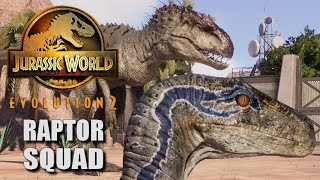 Raptor Battle Royale - Blue, Echo, Delta, Charlie, 4 Atrociraptor, Indoraptor \u0026 Indominus Rex (4K)