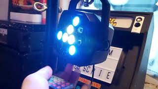 review of a cheap 36w RGB dmx remote control par can light uplighter