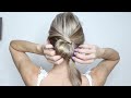 ПРОСТОЙ И КРАСИВЫЙ ПУЧОК НА ЛЮБУЮ ДЛИНУ ВОЛОС how to simple updo for long medium short hair