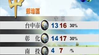 2013.11.28華視午間氣象連 蘇瑋婷主播