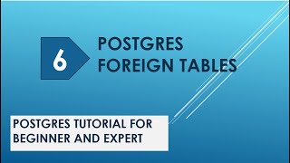 Postgres Foreign Table |Postgres Foreign Data Wrapper| Postgres Foreign Server | postgresql tutorial