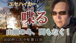 [ 鳥取県 湯梨浜町 東郷池 羽合臨海公園 ]   山陰の冬、間もなく！ /  冬にカメムシが家の中に入ってくるというのは本当なのか！？未だに信じ難い。[ エセハイカー、喋る。第１１回 ]