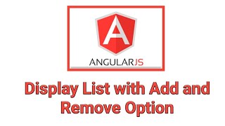 Angular js examples- Dynamic List With Add Remove Button