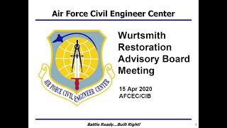 Former Wurtsmith Air Force Base, RAB Meeting April 20, 2020