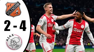 Volendam vs Ajax 2-4 All Goals & Highlights 08/10/2022 HD