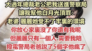 大過年總裁老公把我送進警察局，讓我幫他白月光頂罪：老婆，麗麗她受不了牢裏的環境，你放心家裏沒了你還有我呢，但麗麗只有一個人 需要我陪，下秒我撥電警局老爸說了5個字他瘋了#九點夜讀#小說#霸總#白月光