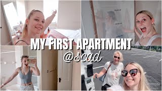 MY FIRST APARTMENT MOVE-IN VLOG#1!!! || SCAD SAVANNAH OFF-CAMPUS
