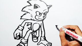 Drawing Sonic the Hedgehog - Desenhando o Super Sonic Easy
