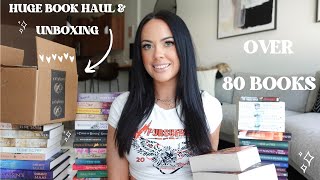HUGE BOOK HAUL & UNBOXING 📚 80+ books!