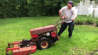 Testing the PTO with 40” Mower Gravely Commercial 10A Part 4 Final