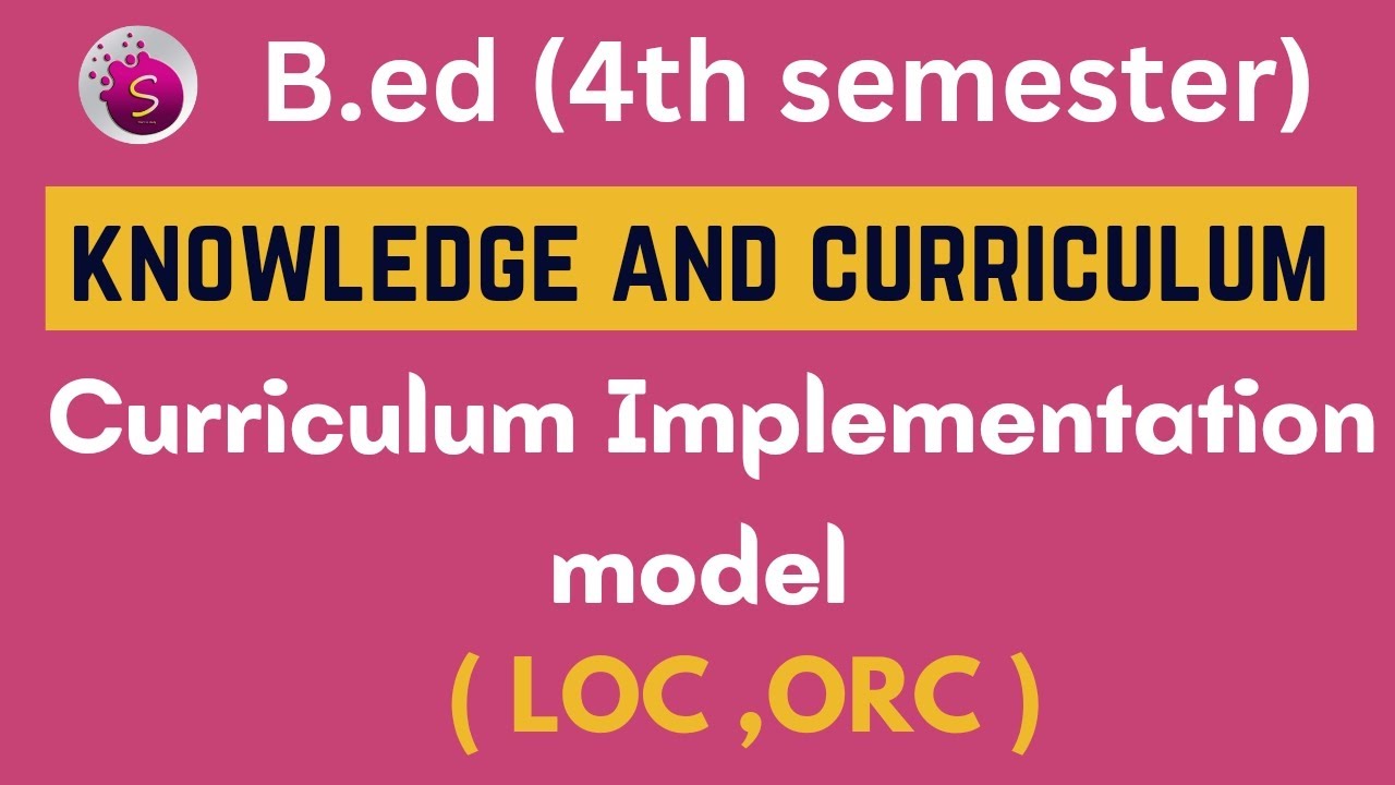 Curriculum Implementation Model / LOC , ORC Model / In Tamil ...