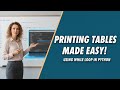 Print Multiplication Table in Python Using While Loop | Python Basics for Beginners