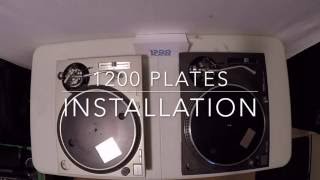 Installing 1200 Plates on my Technics 1200 MK2