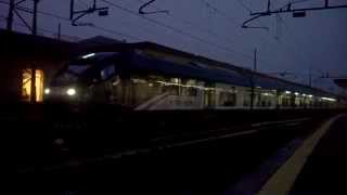 Doppia ETR425 Trenord con R2552 - Monza 23/12/2014