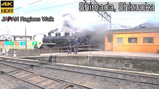 From Shin Kanaya Sta to Shimada Sta | Shimada,Shizuoka | 4K HDR | 静岡県島田市 新金谷駅から島田駅