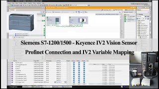 K17a. Siemens PLC and Keyence IV2 Vision Sensor Profinet Connection and Variable Mapping