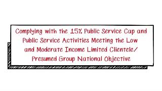 Basically CDBG: Complying with the 15% Public Services Cap