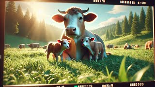 गाय और बछड़ों की सीख देने वाली कहानी | kids animal story