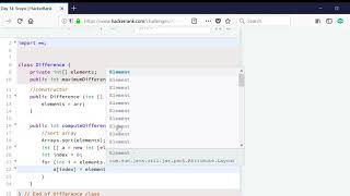 Day 14: Scope | HackerRank | JAVA