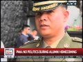 PMA: No politics in alumni homecoming