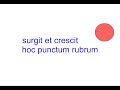 claude pavur s surgit punctum crescit punctum a dot rises up a dot grows latin lesson