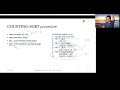 Linear time sorting algorithms