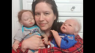 #Reborn Baby Dolls - High End Silicone vs Cheaper Vinyl - show and tell #reborncommunity Life Like