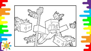 Axolotl  Minecraft Coloring | Minecraft Coloring | NIVIRO - Memes [NCS Release]