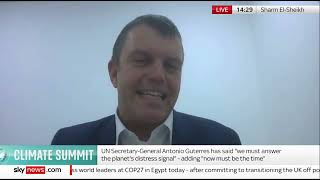 COP27: Nigel Topping speaks to Sky News on Sunday 6 November 2022