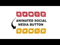 Animated social media button with HTML and CSS