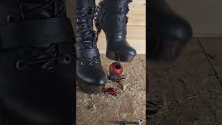 Ornaments crushed in high heel boots #crushexperiment #crushtest #asmrcrush #highheels