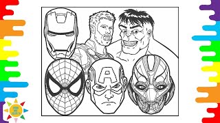 THE AVENGERS Coloring Page|HULK|SPIDERMAN|Unknown Brain - Why Do I? (ft. Bri Tolani) [NCS Release]