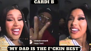 Cardi B Rides with Her Dad Speaks on How He Has Her Back No Matter What
