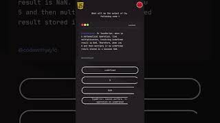 JavaScript Quiz For Beginners 🧠 | Question 16 #coding #javascript #tutorial #quiz #beginner