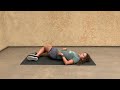 supine knee rocks pelvis on lumbar motion