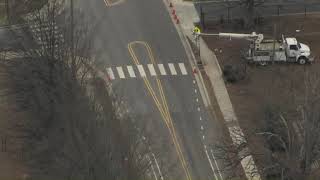 Sky 5 flies over Durham gas leak, about 40 people forced to leave day care facility