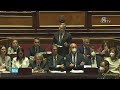 crisi di governo la replica di draghi al senato diretta