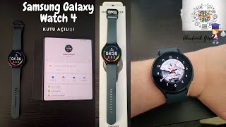 Samsung Galaxy Watch 4 Türkçe İlk İnceleme | Kutu Açılışı | Android Wear OS | Fold3 Senkronizasyonu