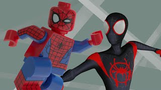Miles Morales vs Lego Spider-Man - Blender 3D Animation