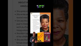 Black History Month Minute 17:  Maya Angelou #mayaangelou #blackhistory #blackhistorymonth k