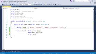 LinQ - Basic Syntax